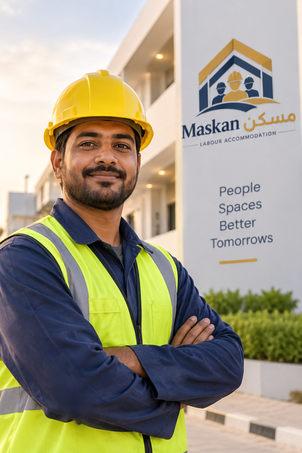 Confident Worker at Maskan Accommodation